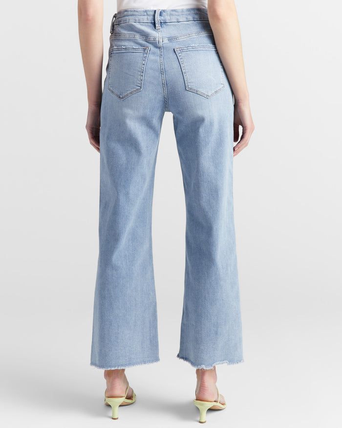 Ciel Blue $|& Mica Denim Super Soft High Rise Wide Leg Jeans - SOF Back