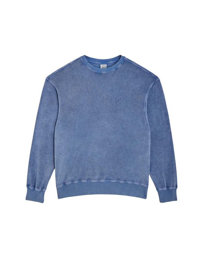 crew neck terry blue PULLIN