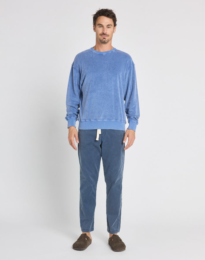 crew neck terry blue PULLIN