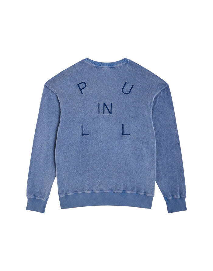 crew neck terry blue PULLIN