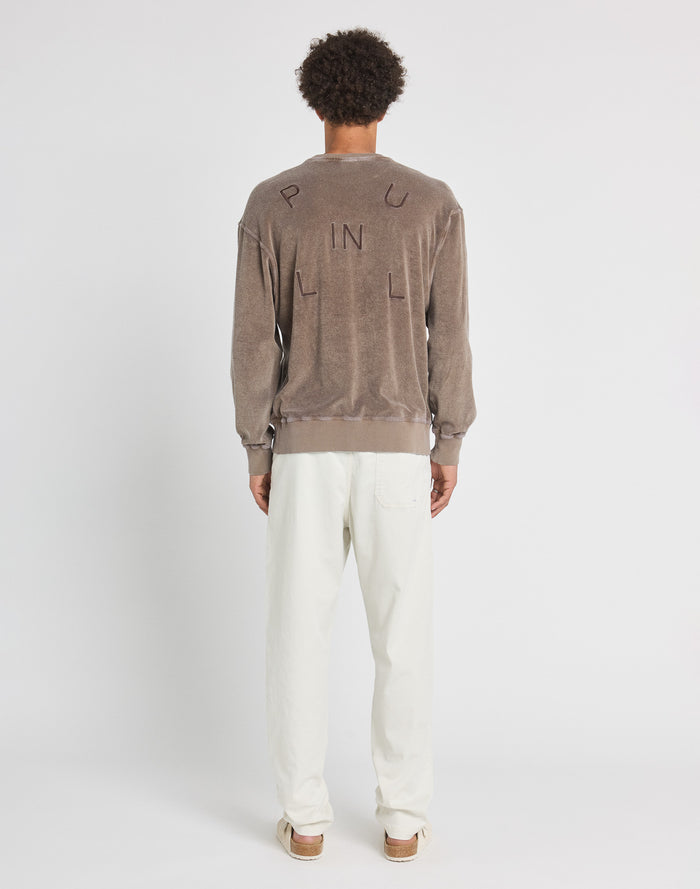 crew neck terry teak PULLIN