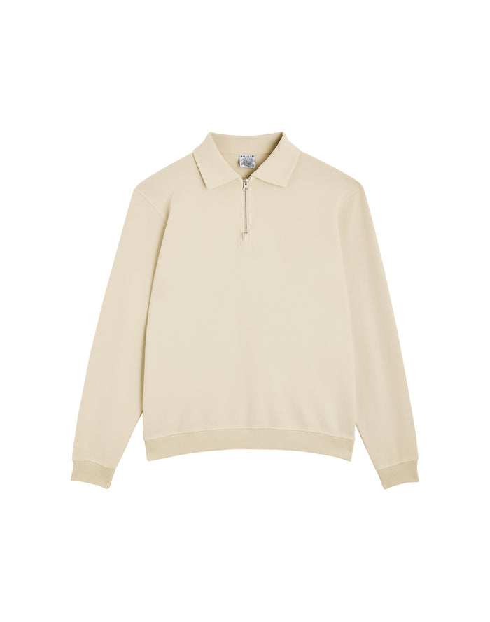 crew neck zip bone PULLIN