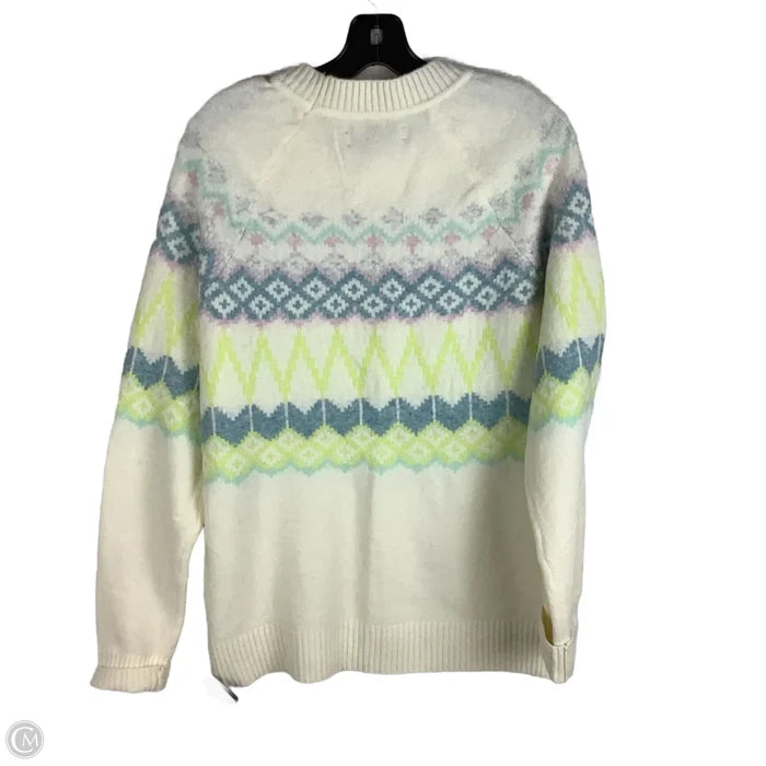 Sweater By Loft In Cream, Size: M