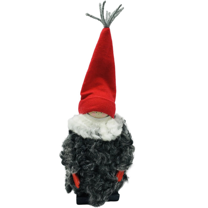 Swedish Tomte Man with Sheepskin Coat