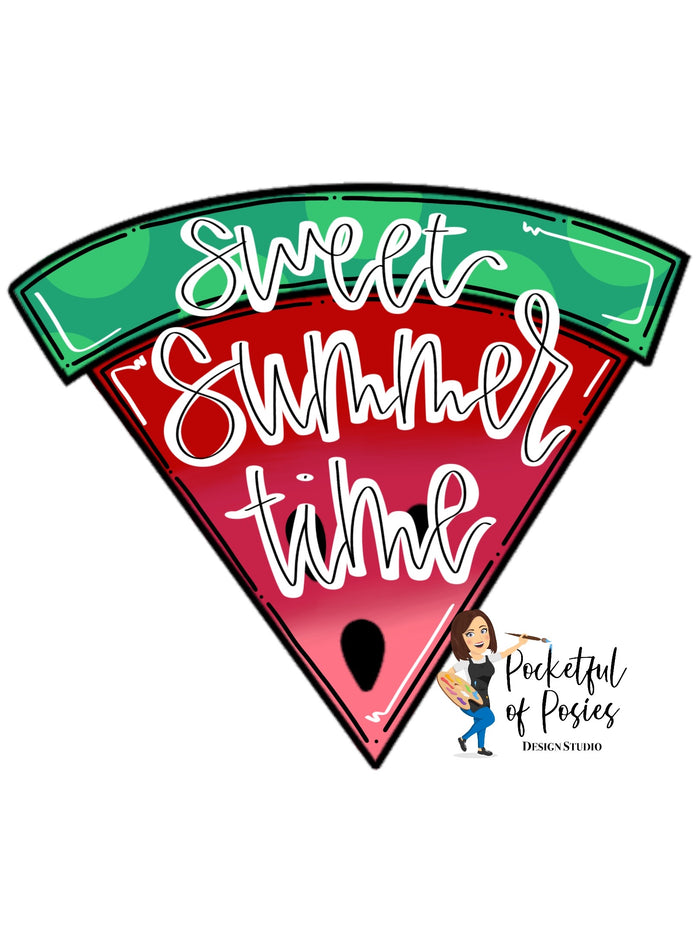 Sweet Summertime Watermelon Wedge Template