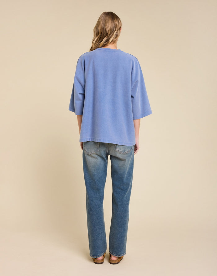 t-shirt billie blue PULLIN en coton