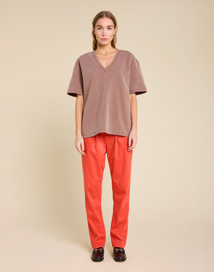 t-shirt niko mocha PULLIN en coton
