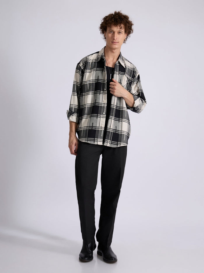 Men's Drop Shoulder Checks Shirt