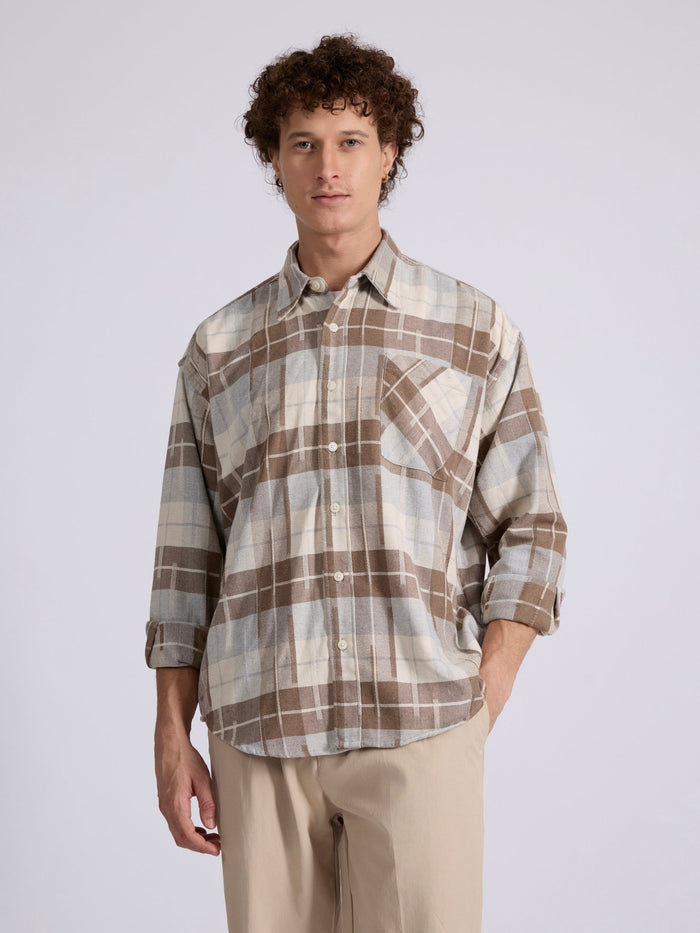Men's Drop Shoulder Checks Shirt