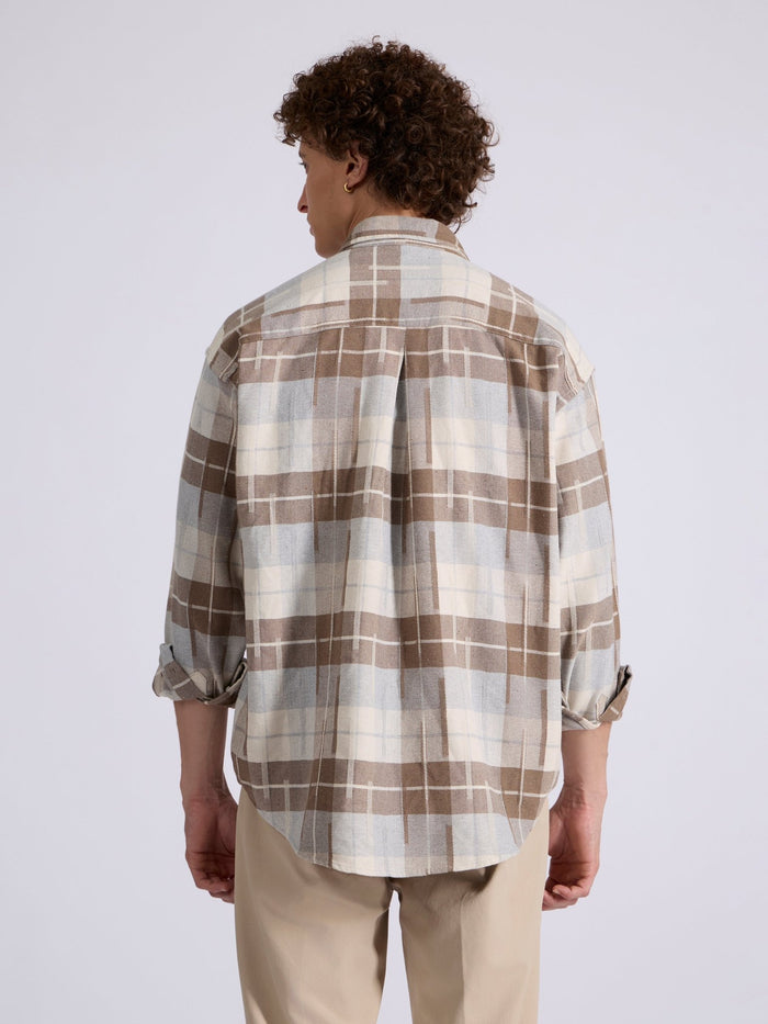 Men's Drop Shoulder Checks Shirt