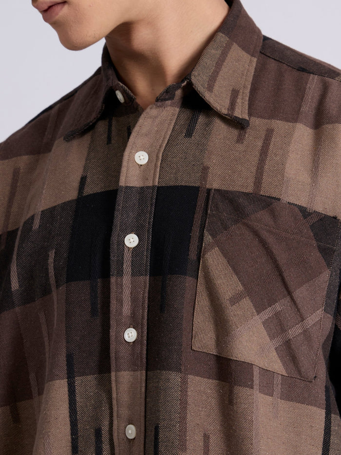 Men's Drop Shoulder Checks Shirt