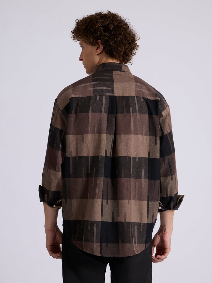 Men's Drop Shoulder Checks Shirt