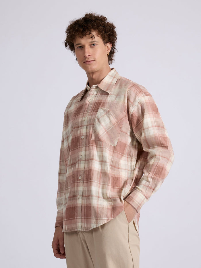 Men's Drop Shoulder Checks Shirt