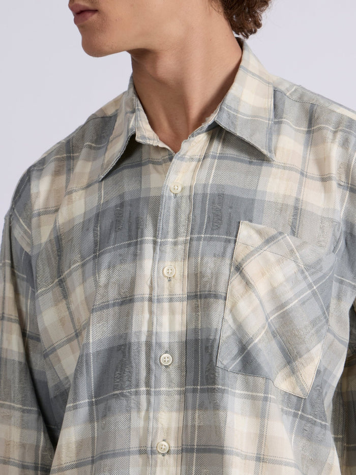 Men's Drop Shoulder Checks Shirt