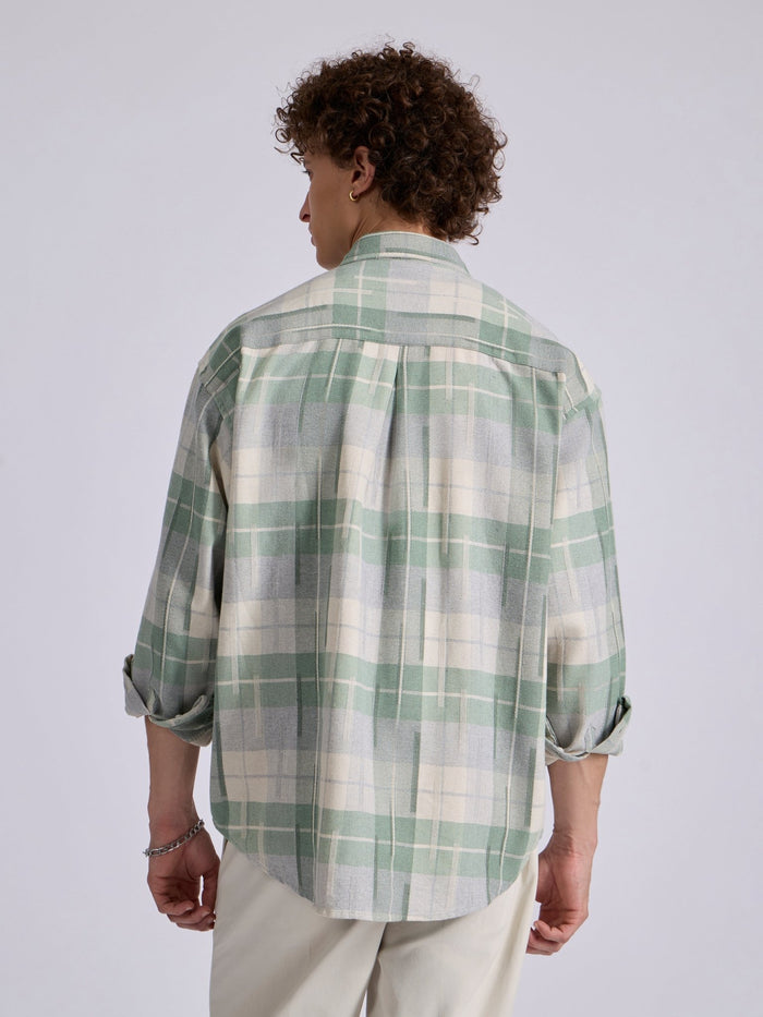 Men's Drop Shoulder Checks Shirt