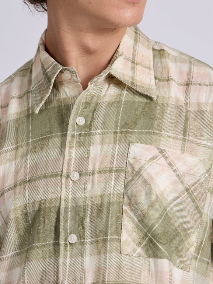 Men's Drop Shoulder Checks Shirt