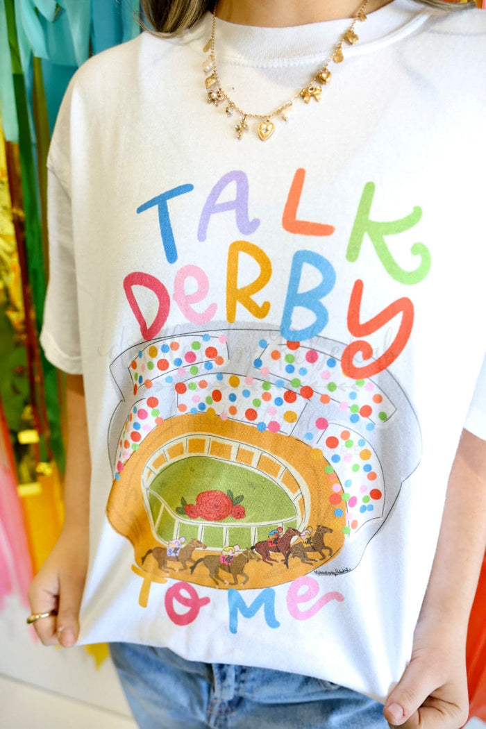 Talk Derby To Me White Tee - Tees
