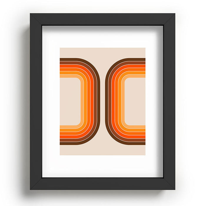 Tan Tunnel Recessed Framing Rectangle