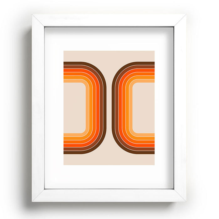 Tan Tunnel Recessed Framing Rectangle