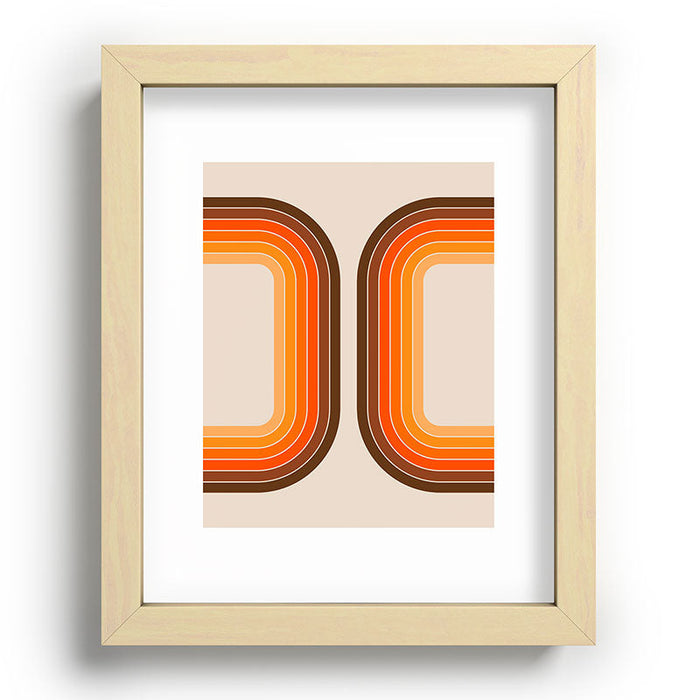 Tan Tunnel Recessed Framing Rectangle
