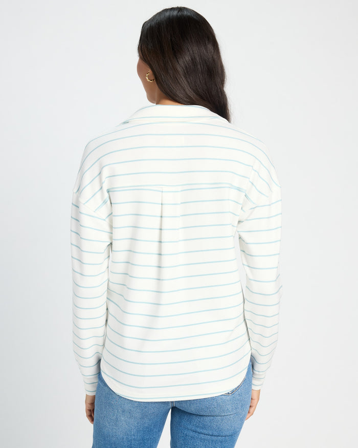 White Blue $|& Thread & Supply Taylor Top - SOF Back