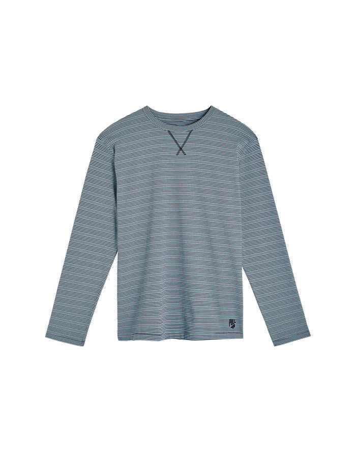 tshirt manches longues bluestripe PULLIN en coton