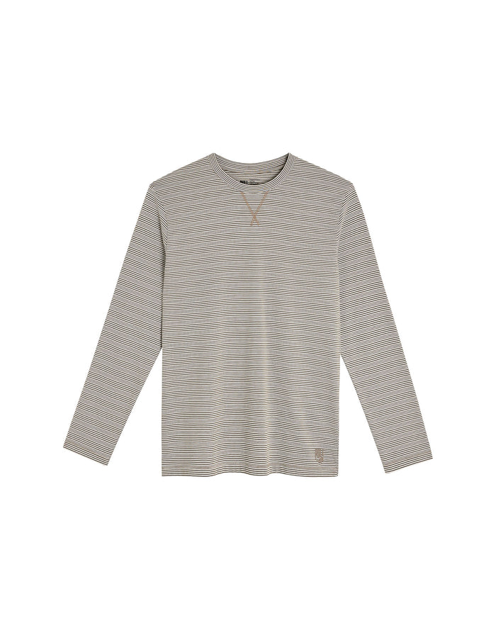 tshirt manches longues creamstripe PULLIN en coton