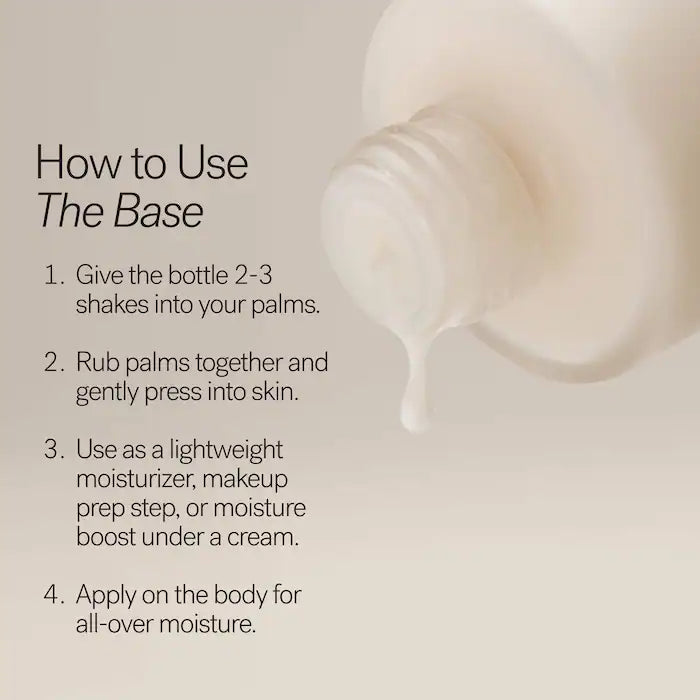 The Base Face Milk Essence & Lightweight Moisturizer with Hyaluronic Acid