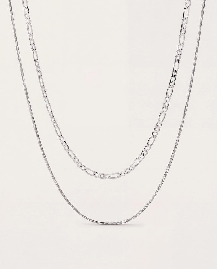 Silver $|& Luv AJ The Cecilia Chain Necklace - Hanger Detail