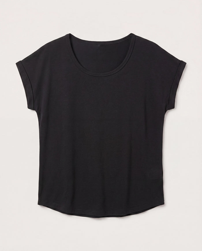 Black $|& W. by Wantable The Dolman Easy Tee - Hanger Detail