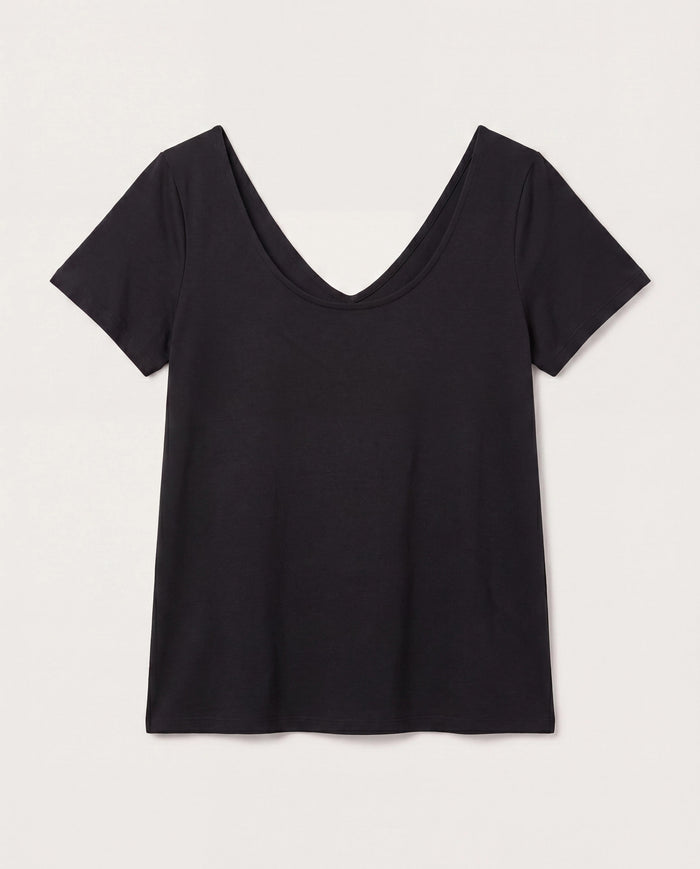 Black $|& W. by Wantable The Double Take Tee - Hanger Detail