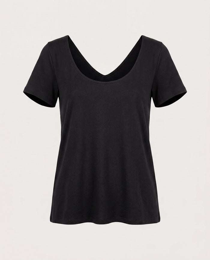 Black $|& W. by Wantable The Double Take Tee - Hanger Detail