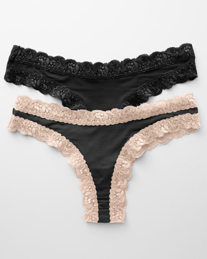 Black/Black Seashell 2 Pack / XS