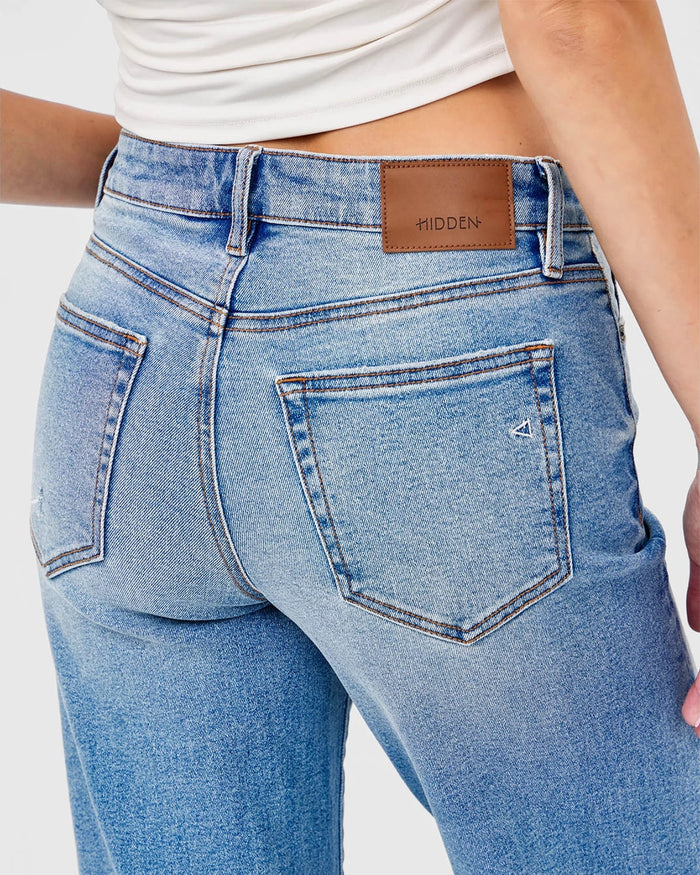 Medium Wash $|& Hidden The Logan Dad Jean - Hanger Back