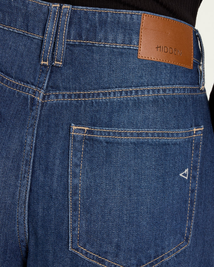 Dark Wash $|& Hidden The Nori Super Soft Trouser Jean - SOF Back