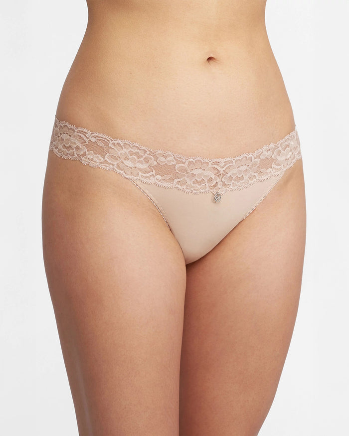 Dewdrop Chantilly/Sand $|& Montelle Thong - VOF Detail