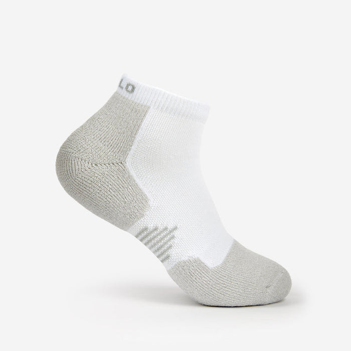 Thorlo Light Cushion Low Cut Pickleball Socks Apparel Thorlo White XSmall
