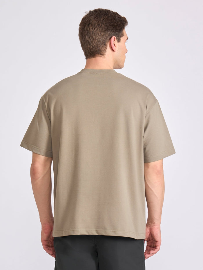 Men's Oversized Round neck T Shirt in sage green