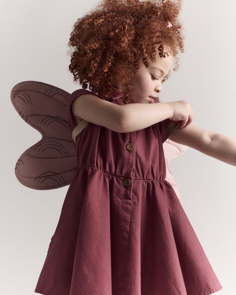 Toddler Girl Avenue Twirl Dress - Burgundy