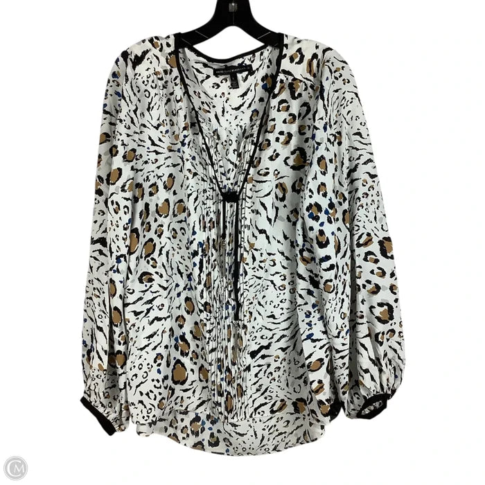 Top Long Sleeve By White House Black Market In White, Size: L