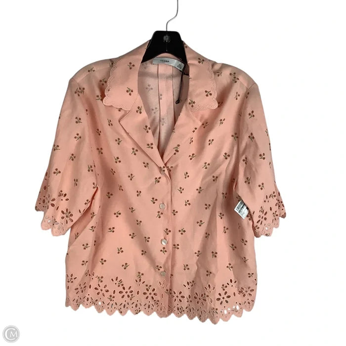 Top Short Sleeve Designer By Coach In Pink, Size: 2