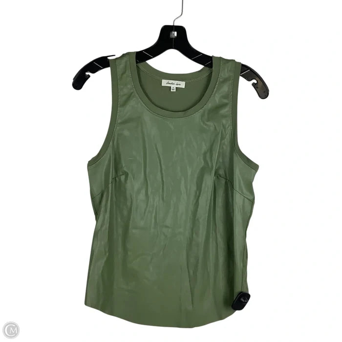 Top Sleeveless By Another Love In Green, Size: S