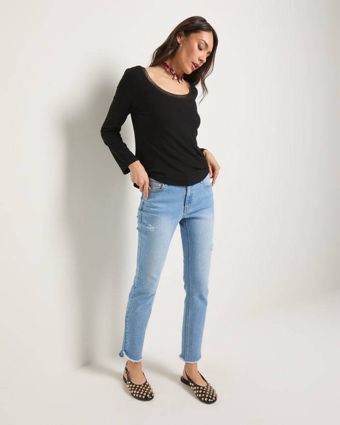 Black $|& SEAS Total Eclipse Top - UGC On Fig