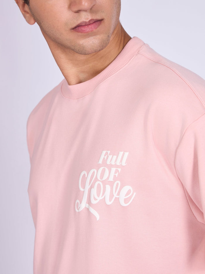 Printed Loose Fit T-Shirt- pink