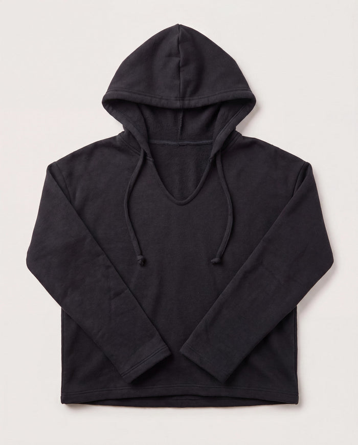 Black $|& Interval Tri-Blend Fleece Graceful Hoodie - Hanger Detail