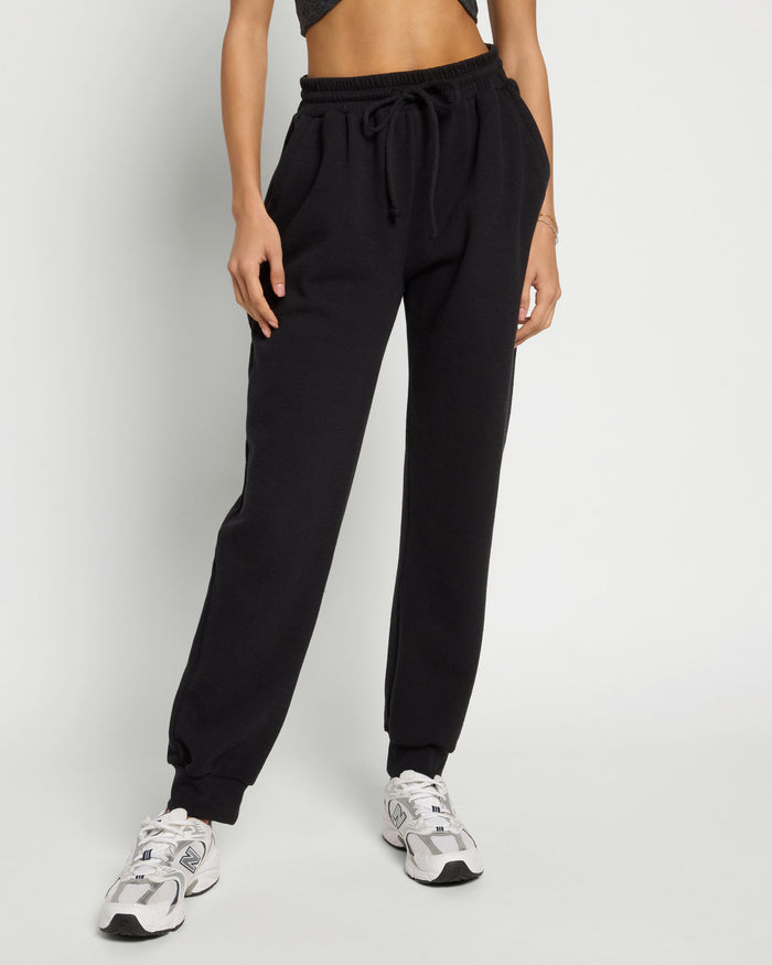 Black $|& Interval Triblend Jogger - SOF Front