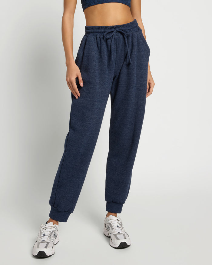 Ink Navy $|& Interval Triblend Jogger - SOF Front