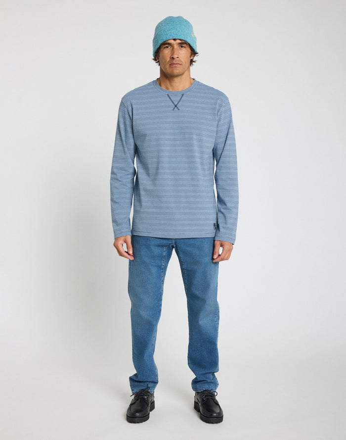 tshirt manches longues bluestripe PULLIN en coton