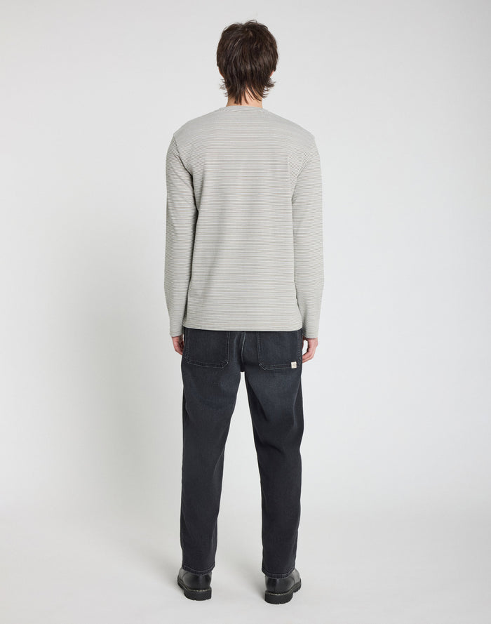 tshirt manches longues creamstripe PULLIN en coton