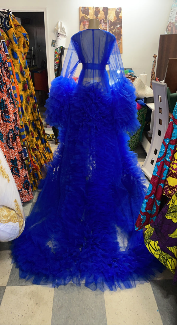 Tulle robe, Bridal robe, Maternity robe.